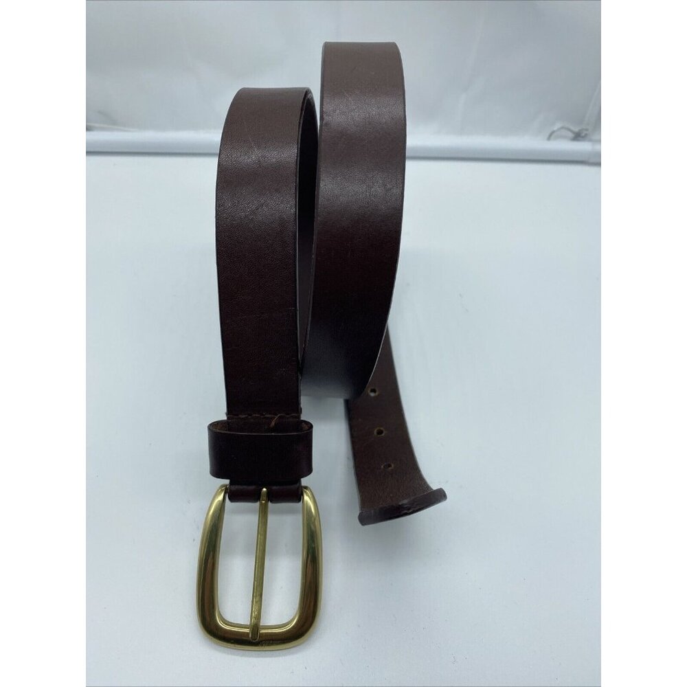 Brown Genuine Leather Belt Men's Size 30